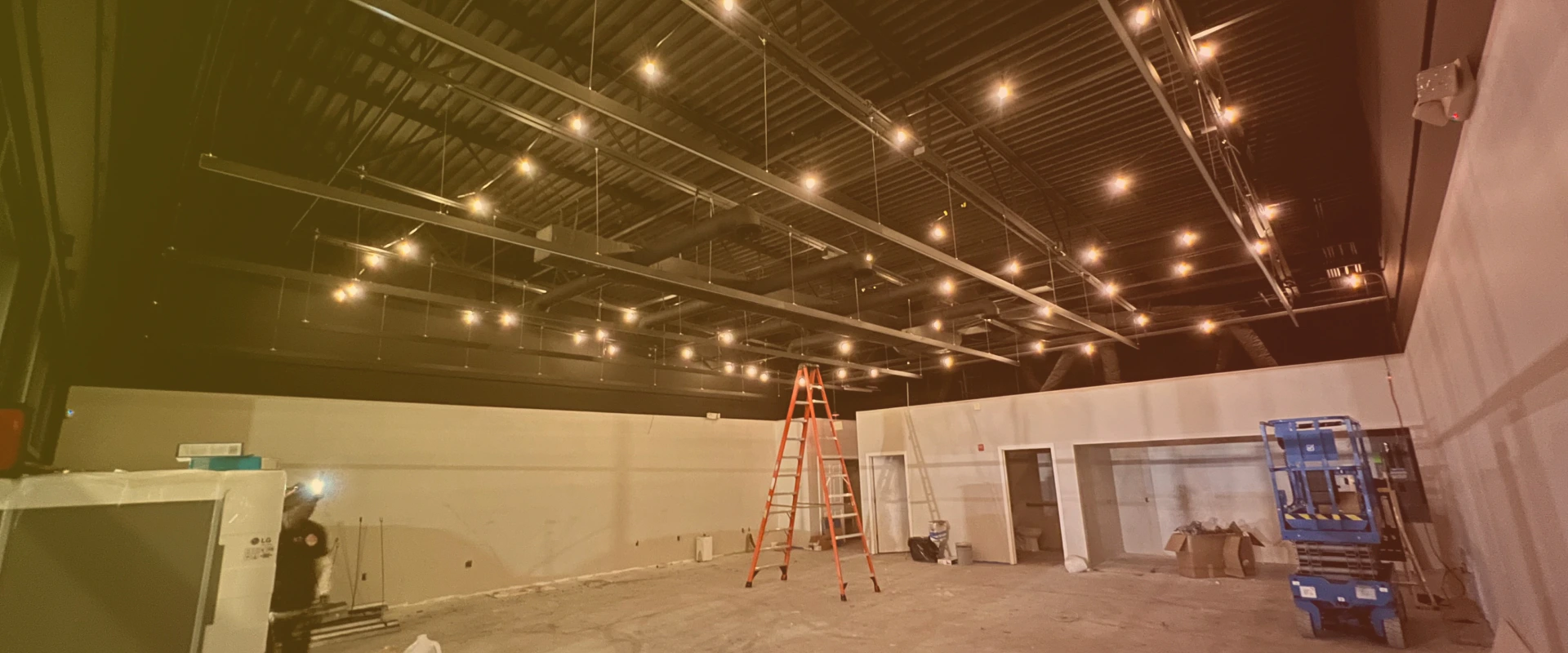 commercial space with lights installed owings mills md